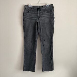 Madewell Women's Straight Leg Jeans - Dark Gray